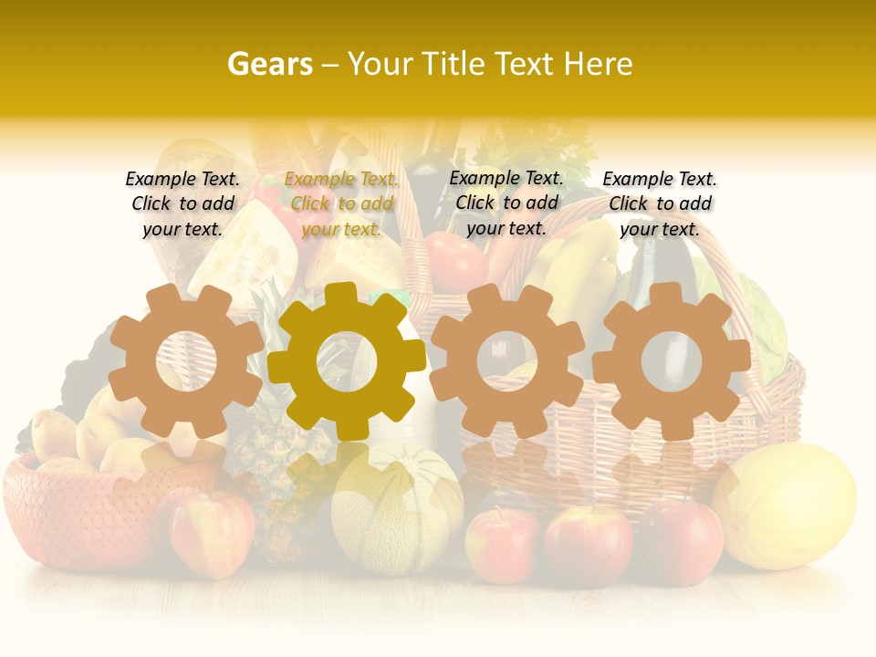 Tomato Vegetarian Groceries PowerPoint Template