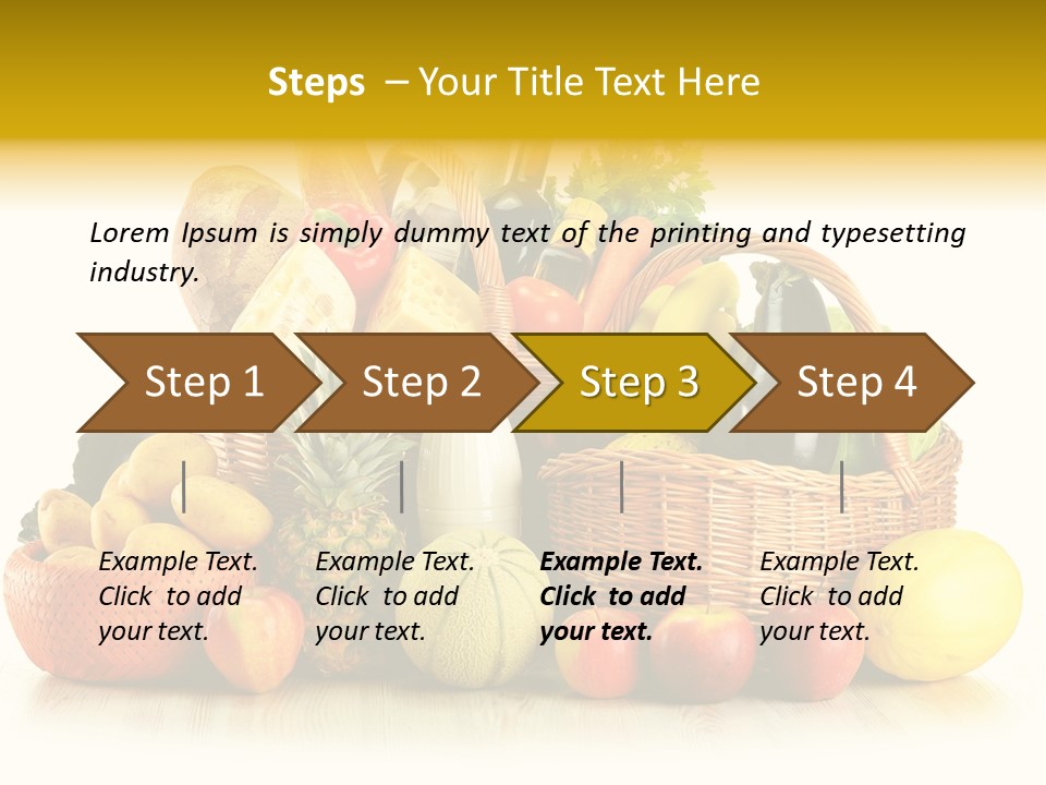 Tomato Vegetarian Groceries PowerPoint Template