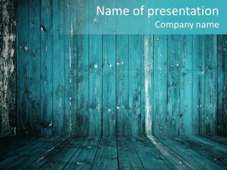 Hardwood Grunge Rusty PowerPoint Template