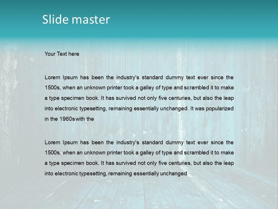 Hardwood Grunge Rusty PowerPoint Template