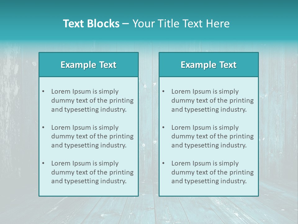 Hardwood Grunge Rusty PowerPoint Template