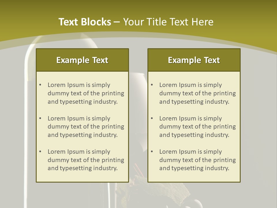 Expensive Life Dining PowerPoint Template