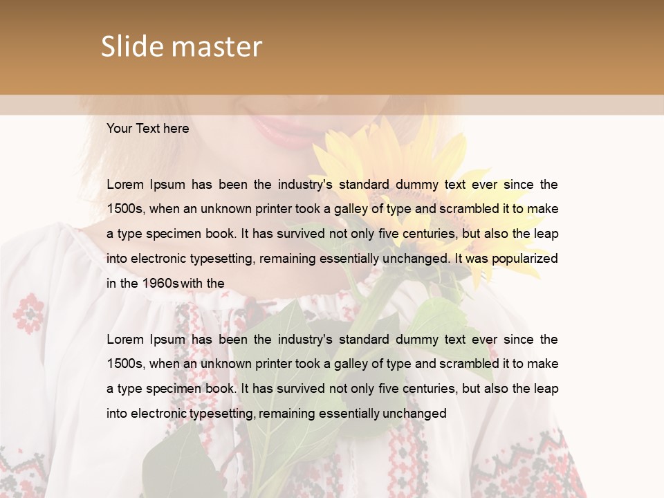 Studio Wear Costume PowerPoint Template