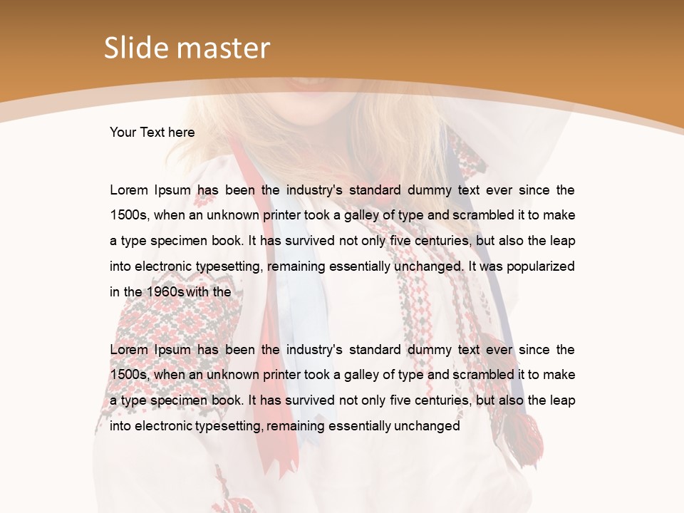 Female Europe Elegant PowerPoint Template