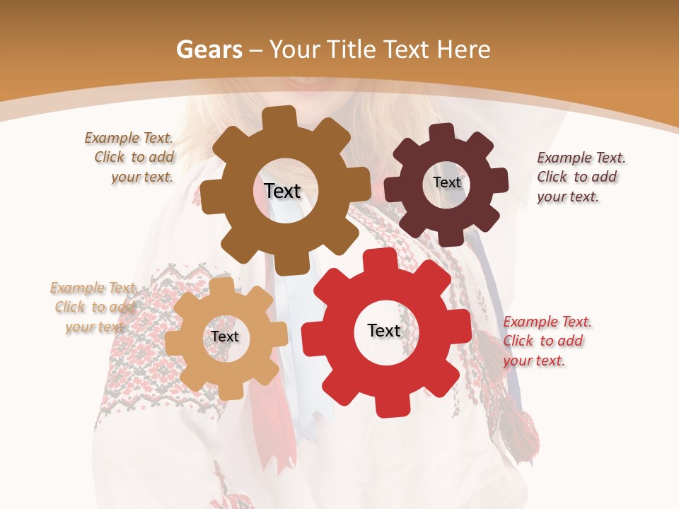 Female Europe Elegant PowerPoint Template