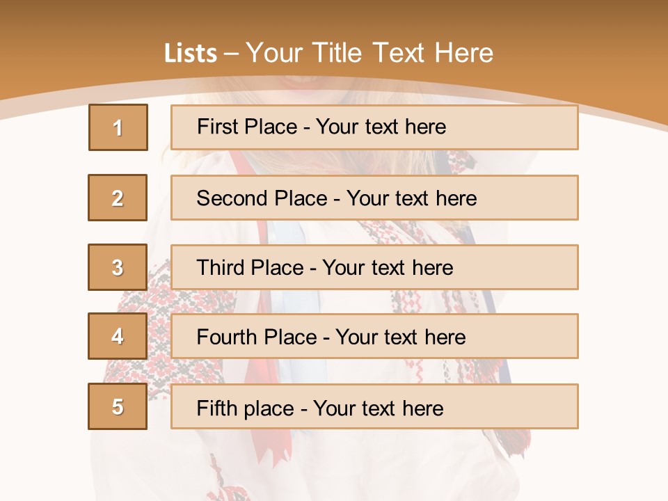 Female Europe Elegant PowerPoint Template