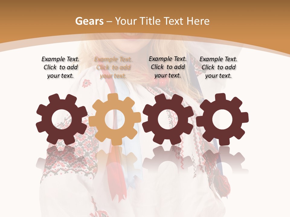 Female Europe Elegant PowerPoint Template