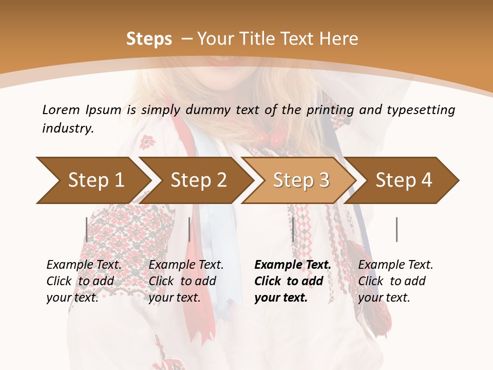Female Europe Elegant PowerPoint Template