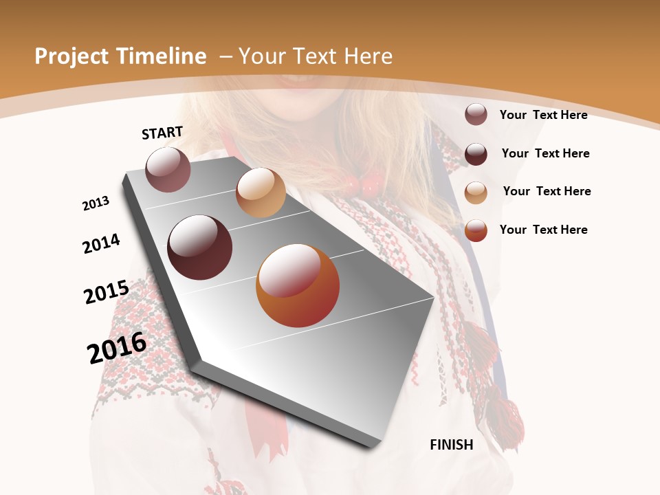 Female Europe Elegant PowerPoint Template