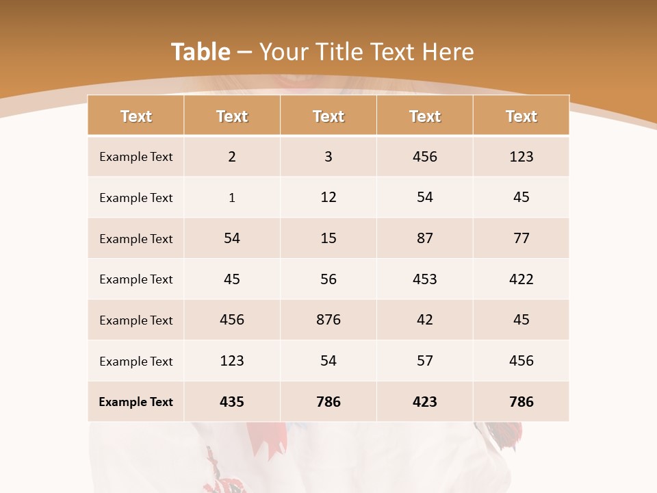 Female Europe Elegant PowerPoint Template