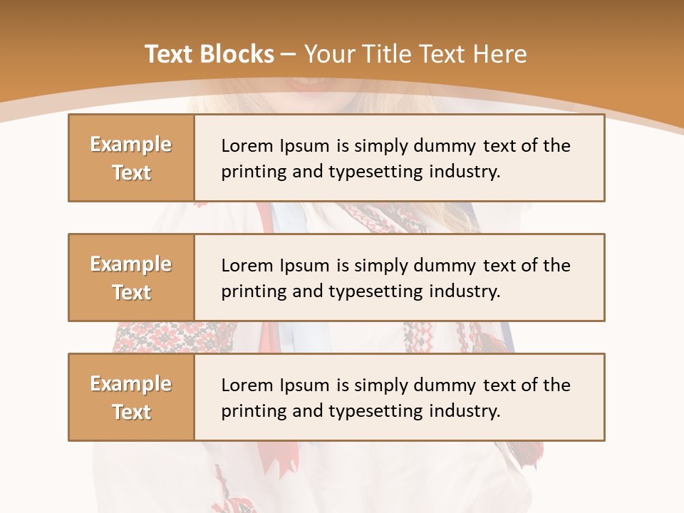 Female Europe Elegant PowerPoint Template