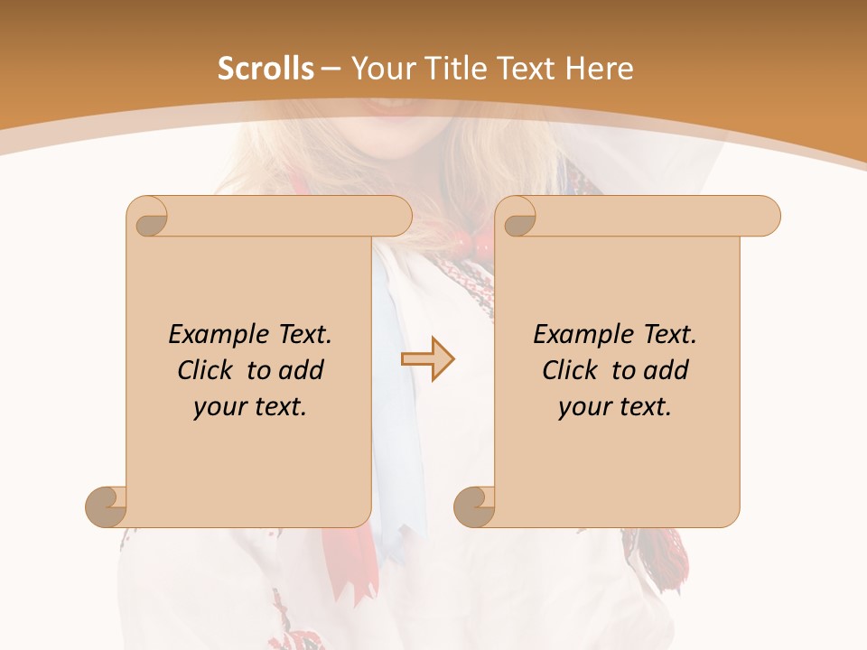 Female Europe Elegant PowerPoint Template