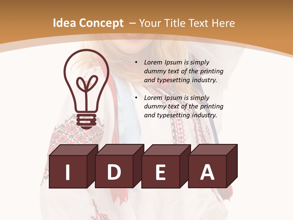 Female Europe Elegant PowerPoint Template