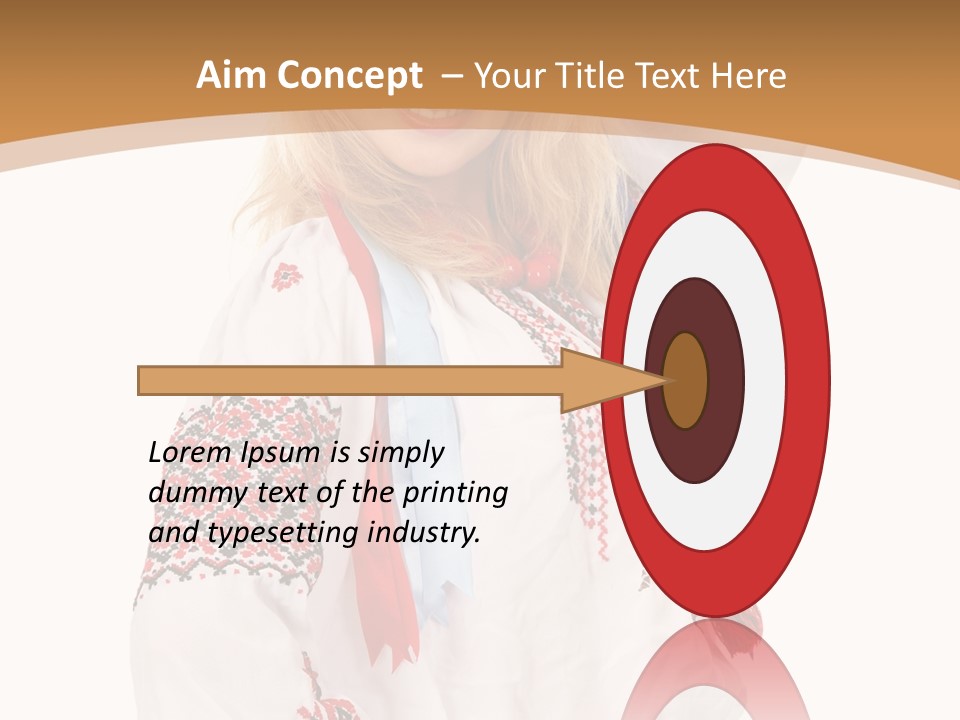 Female Europe Elegant PowerPoint Template