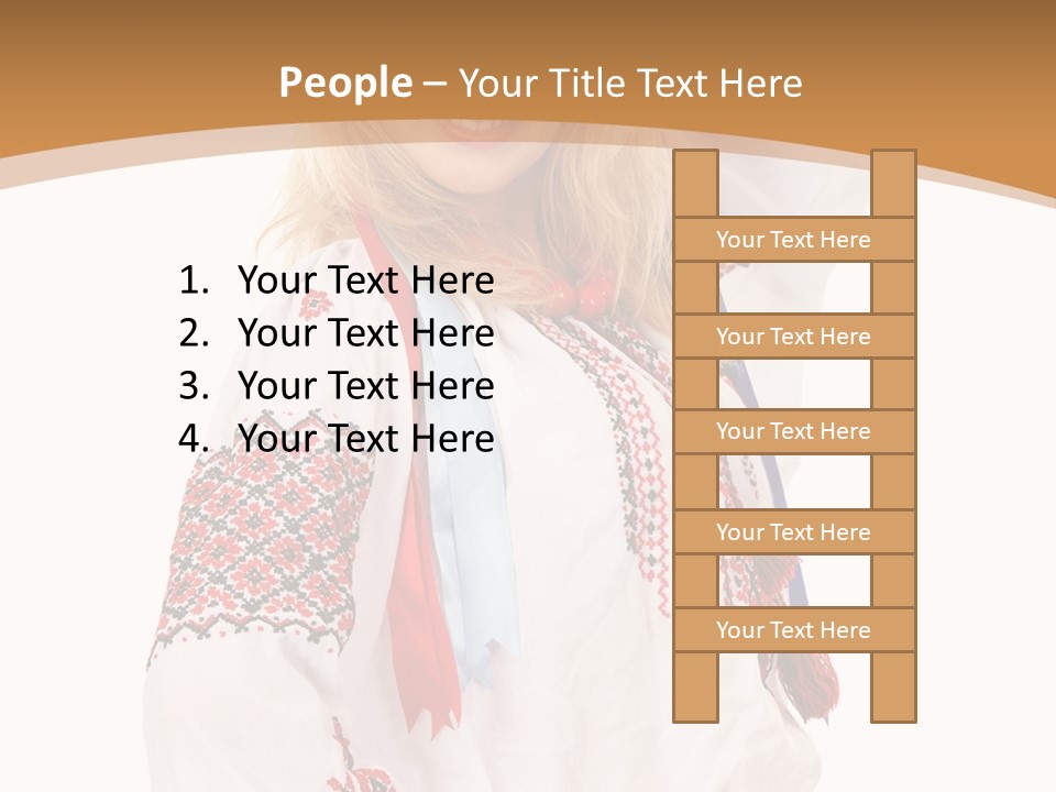Female Europe Elegant PowerPoint Template