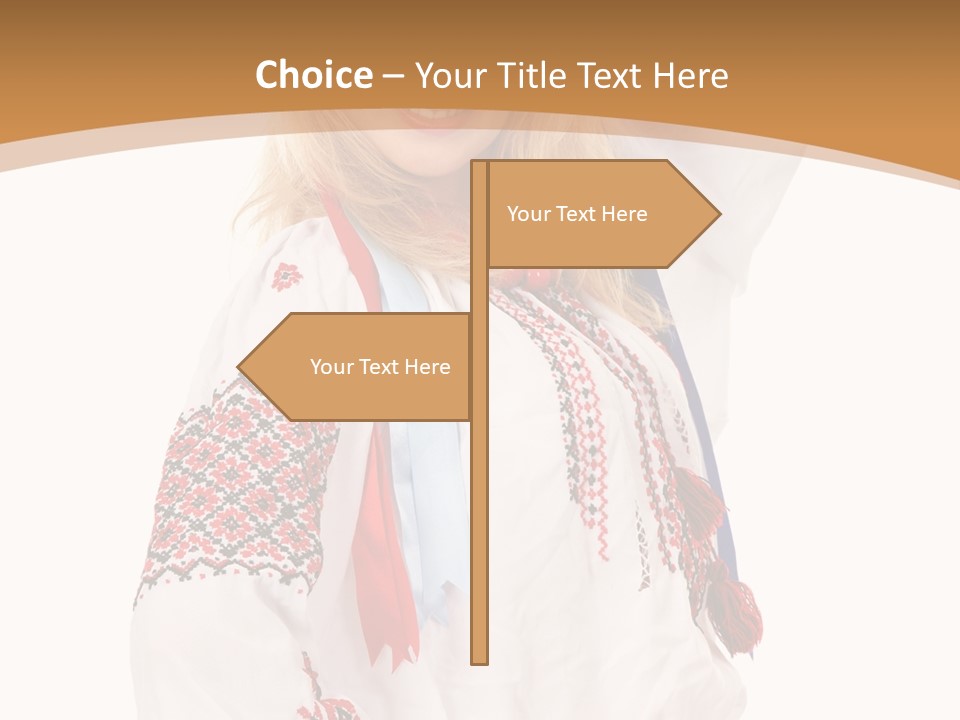 Female Europe Elegant PowerPoint Template