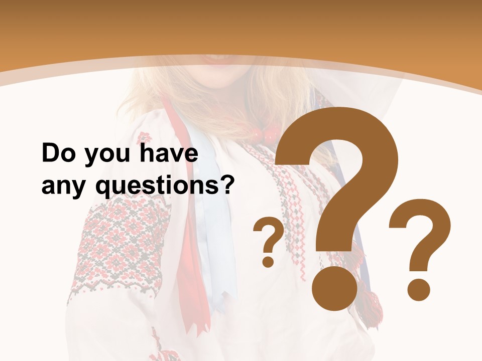 Female Europe Elegant PowerPoint Template