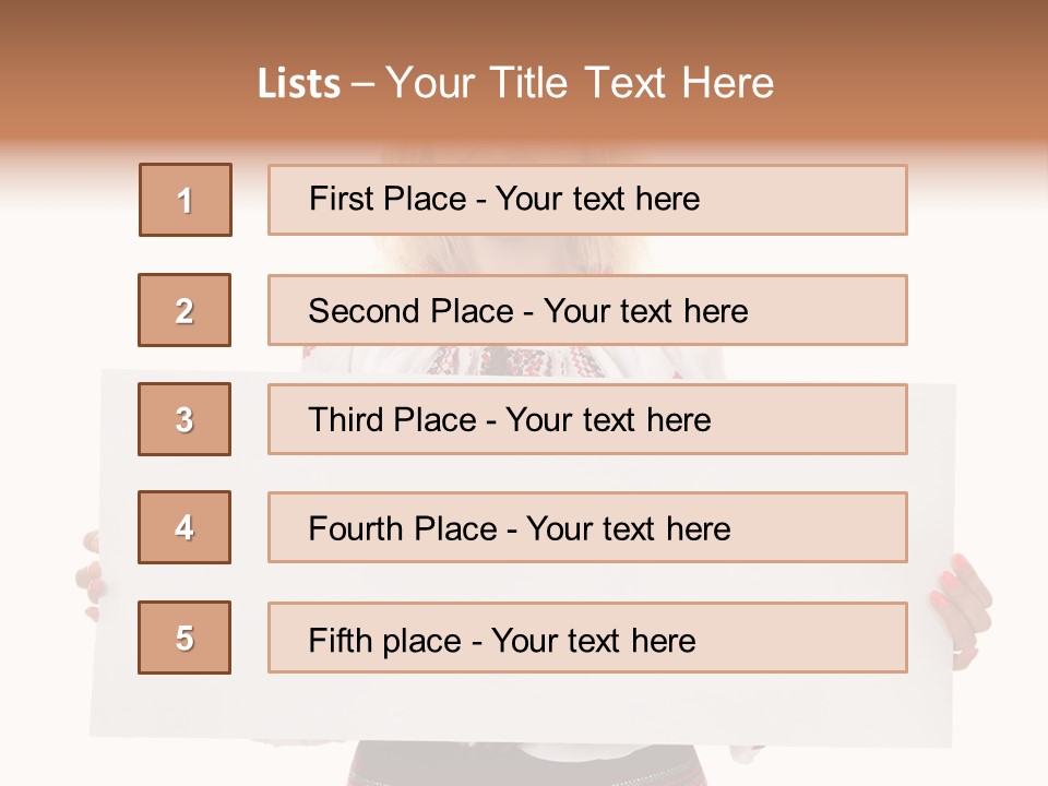 Woman Decoration Fashion PowerPoint Template