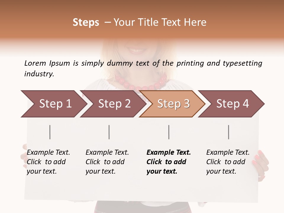 Woman Decoration Fashion PowerPoint Template