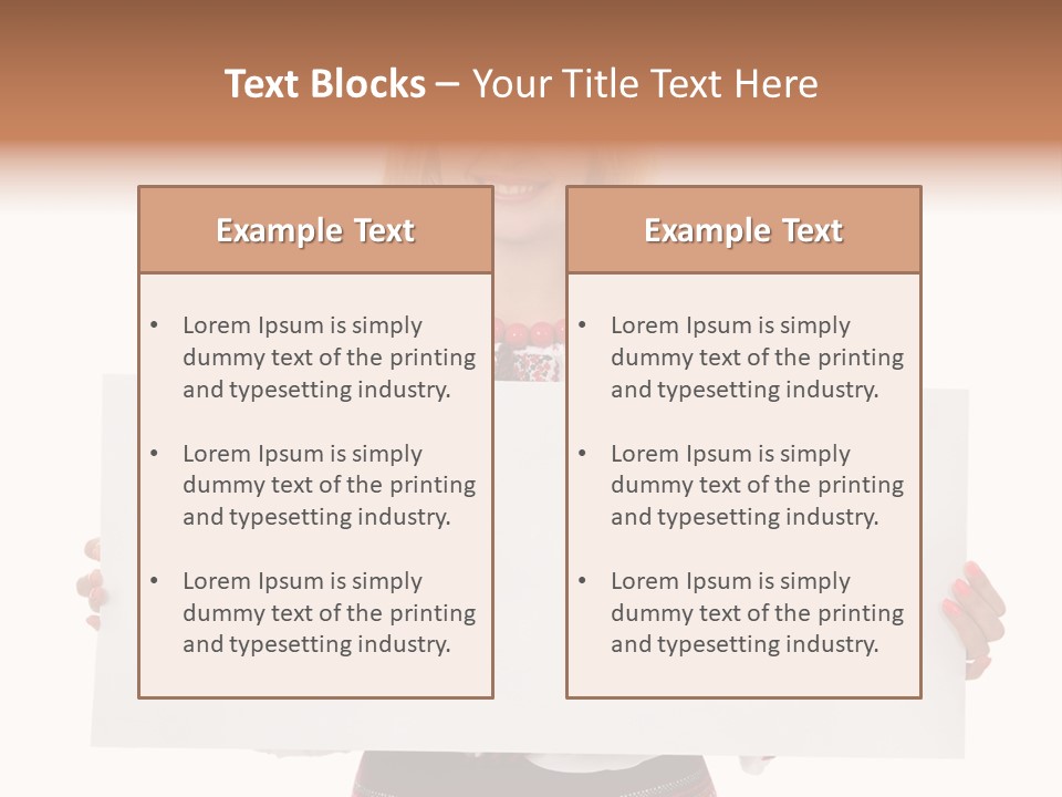 Woman Decoration Fashion PowerPoint Template