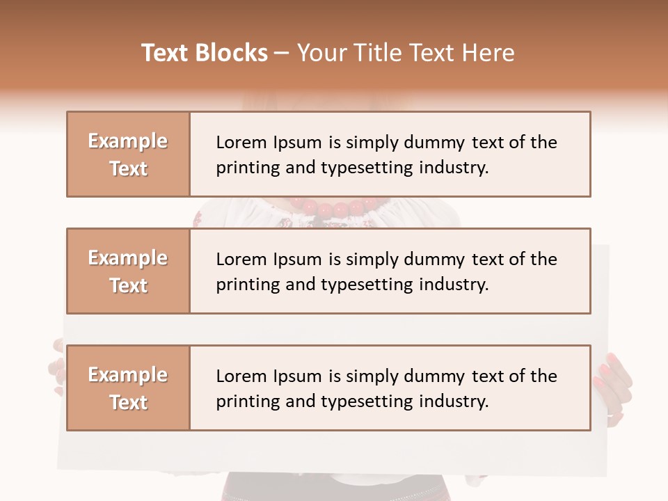 Woman Decoration Fashion PowerPoint Template