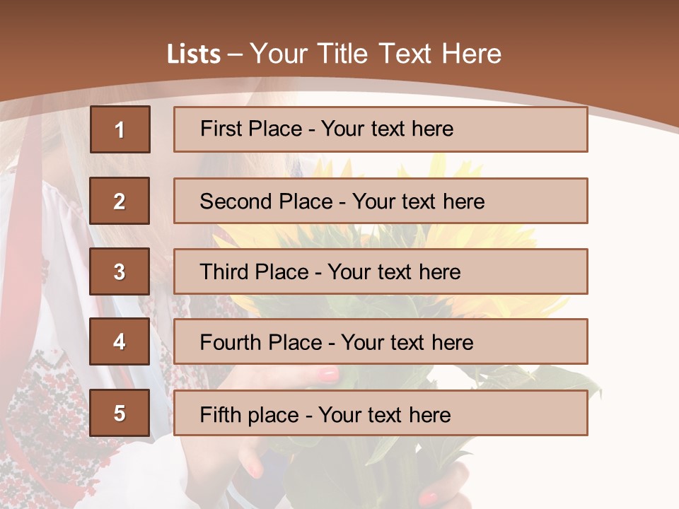 Traditional Female Skirt PowerPoint Template