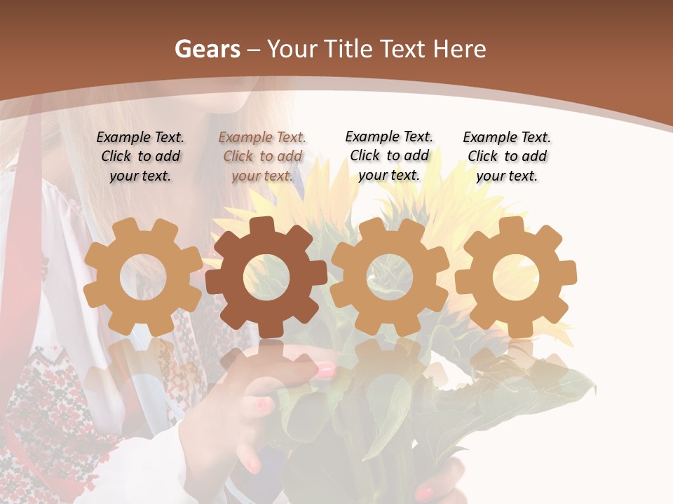 Traditional Female Skirt PowerPoint Template