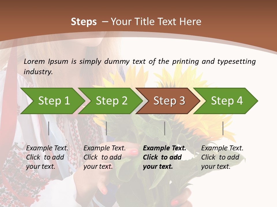 Traditional Female Skirt PowerPoint Template