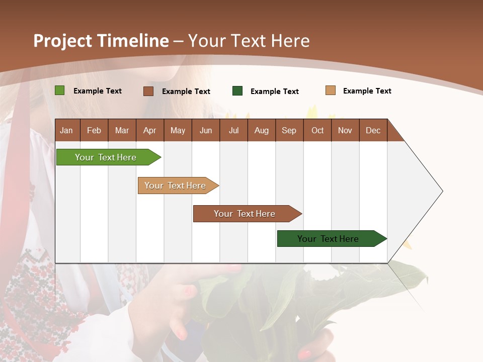 Traditional Female Skirt PowerPoint Template