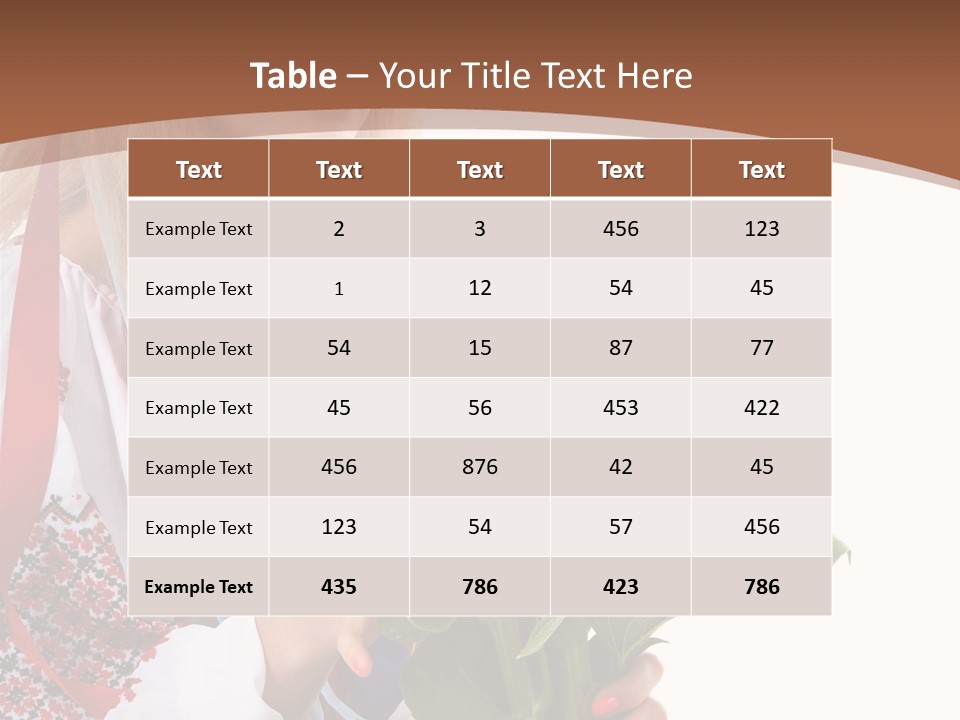 Traditional Female Skirt PowerPoint Template