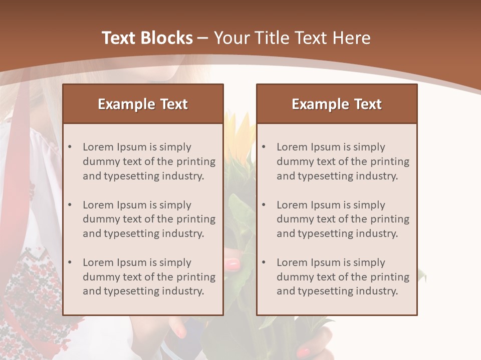 Traditional Female Skirt PowerPoint Template