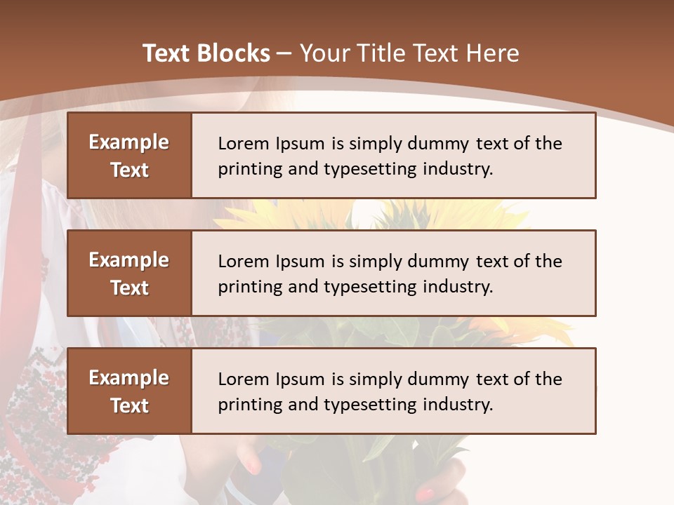 Traditional Female Skirt PowerPoint Template