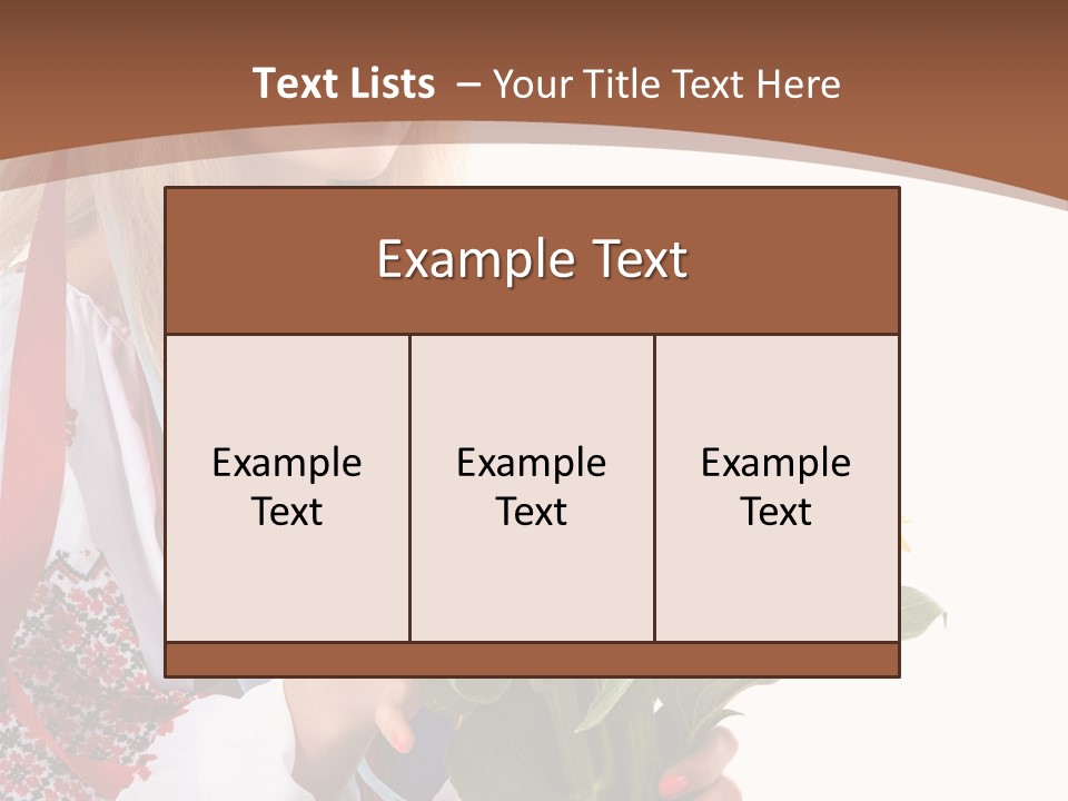 Traditional Female Skirt PowerPoint Template