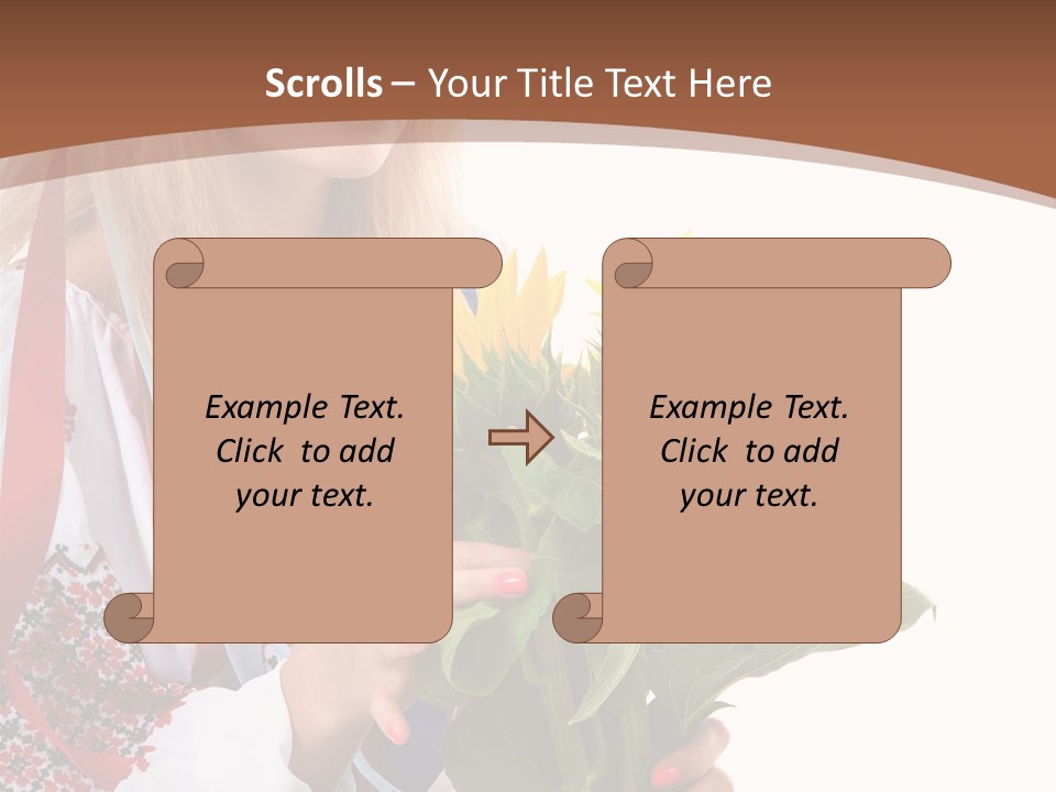 Traditional Female Skirt PowerPoint Template