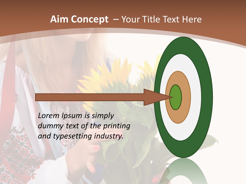 Traditional Female Skirt PowerPoint Template