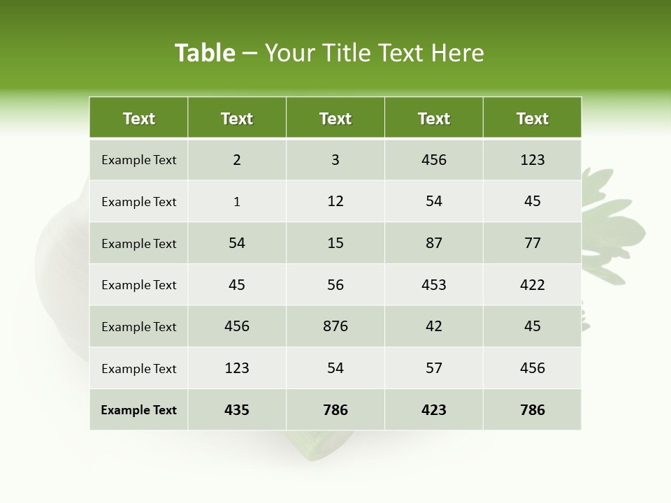 Vitamins Background Part PowerPoint Template