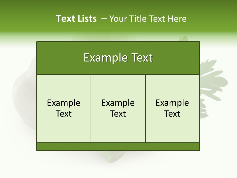 Vitamins Background Part PowerPoint Template