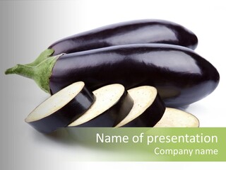 Eat Violaceous Isolated PowerPoint Template