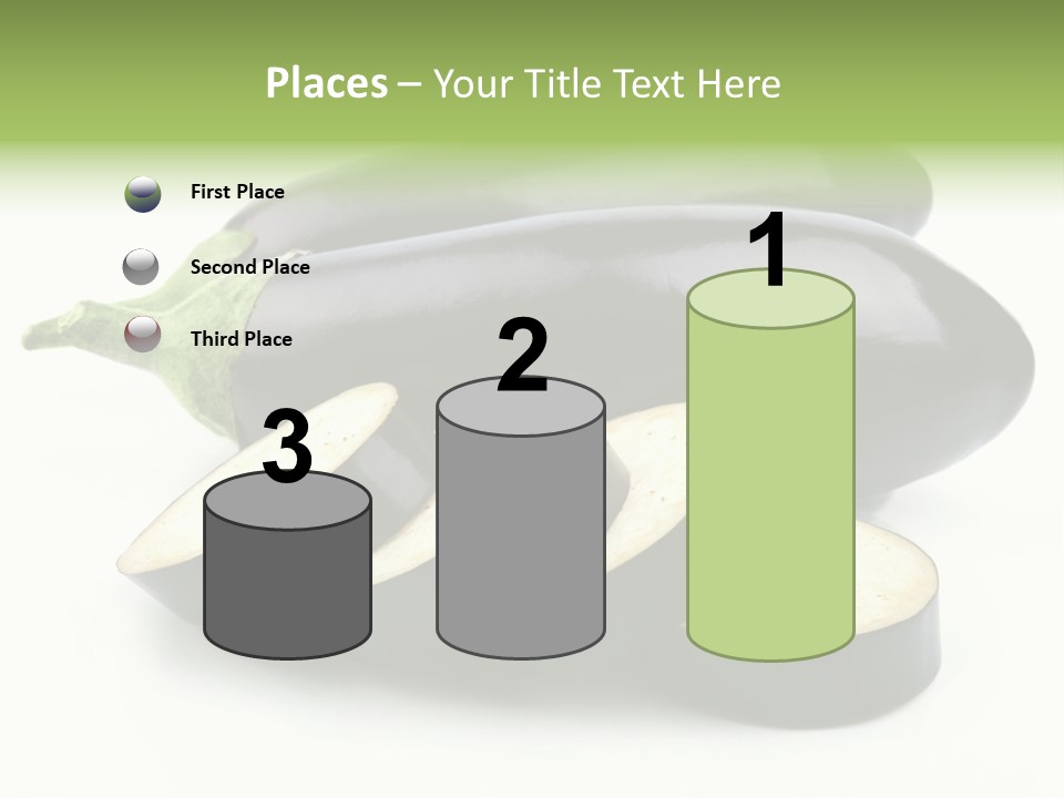 Eat Violaceous Isolated PowerPoint Template