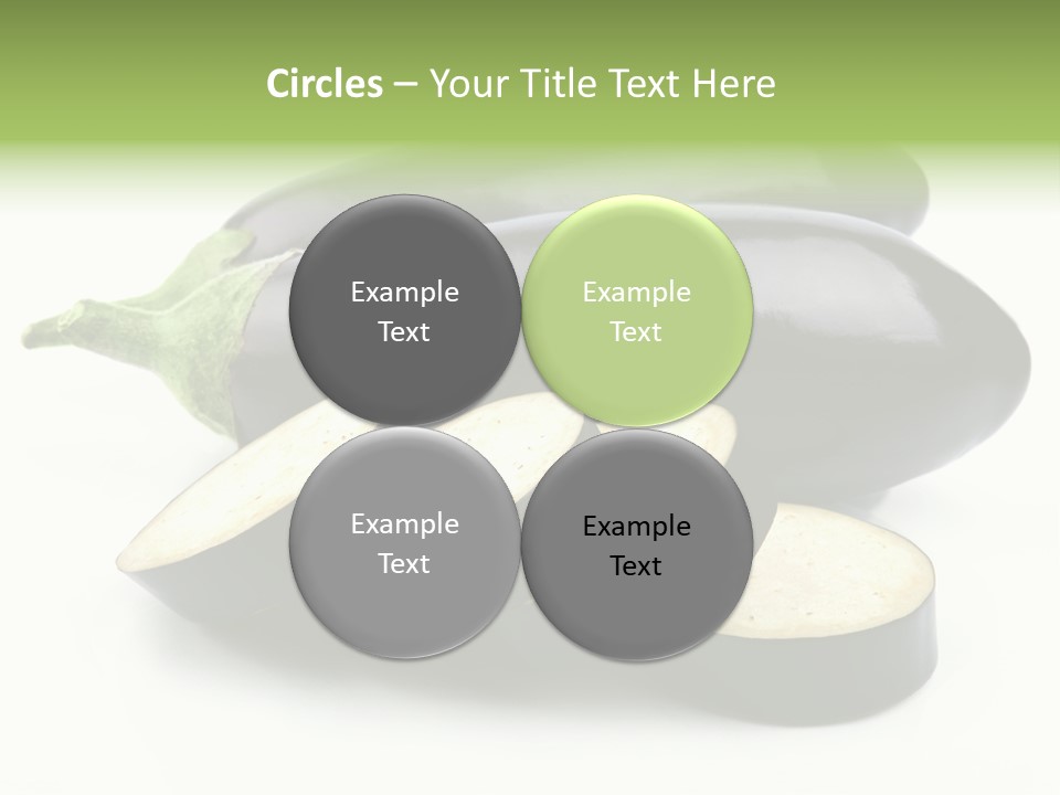 Eat Violaceous Isolated PowerPoint Template