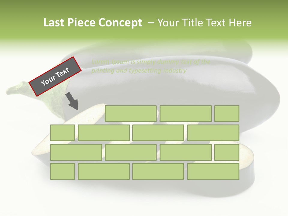 Eat Violaceous Isolated PowerPoint Template