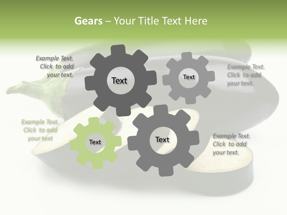 Eat Violaceous Isolated PowerPoint Template