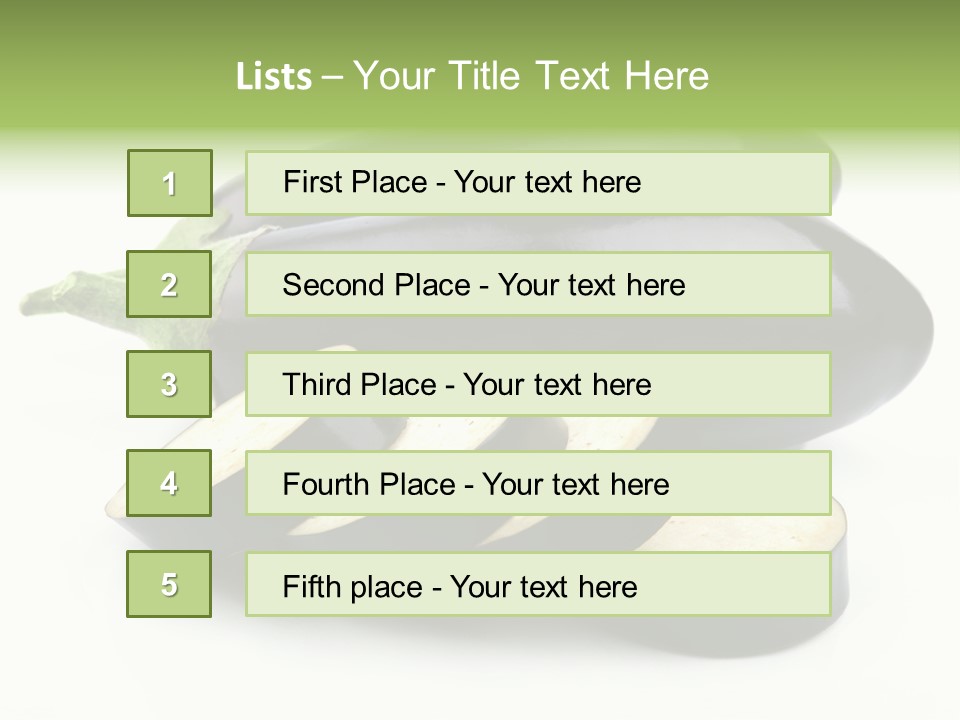 Eat Violaceous Isolated PowerPoint Template