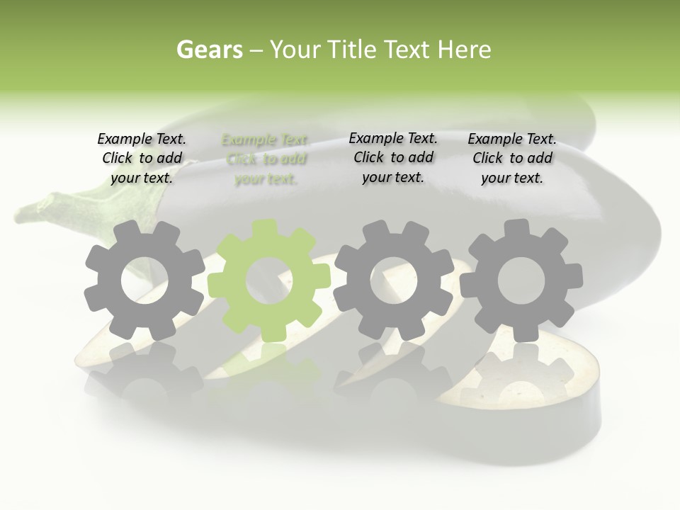 Eat Violaceous Isolated PowerPoint Template