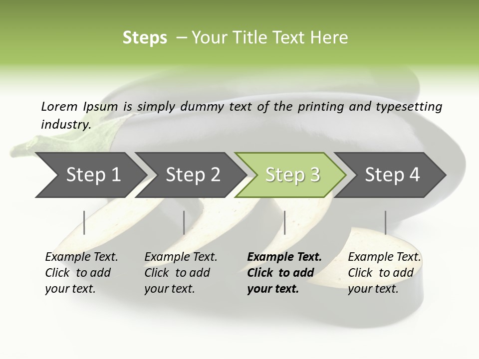 Eat Violaceous Isolated PowerPoint Template