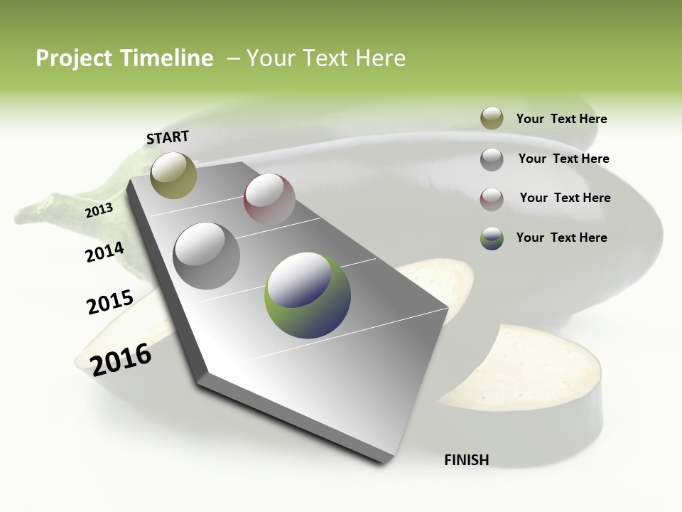 Eat Violaceous Isolated PowerPoint Template