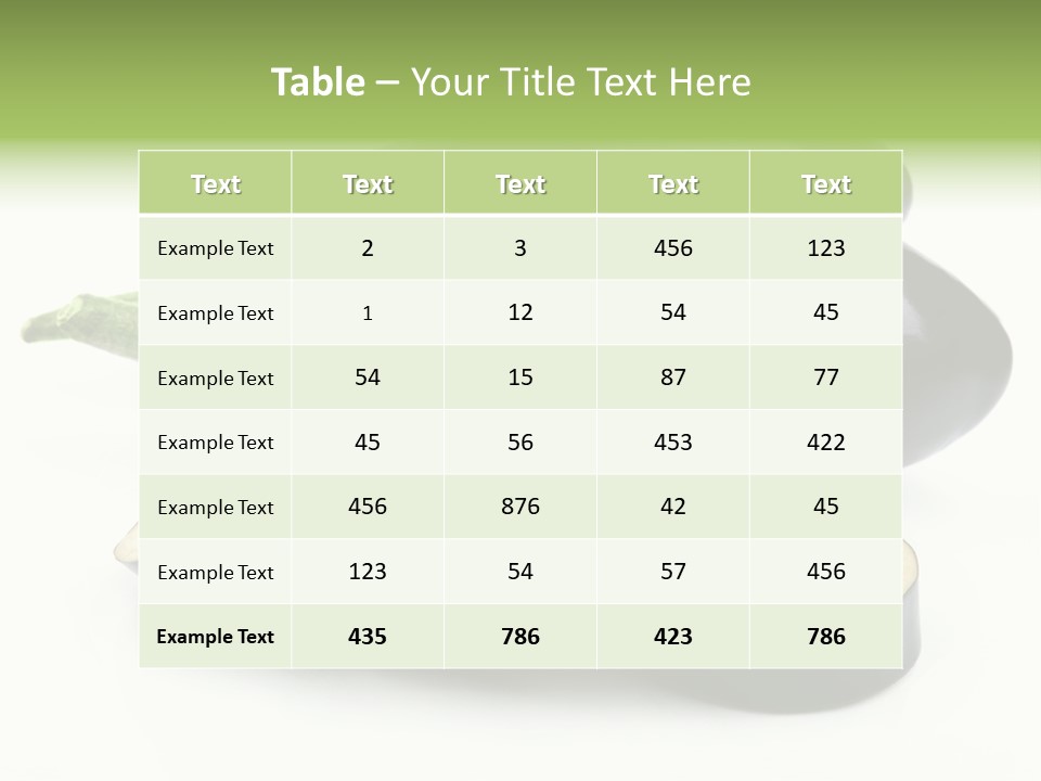 Eat Violaceous Isolated PowerPoint Template