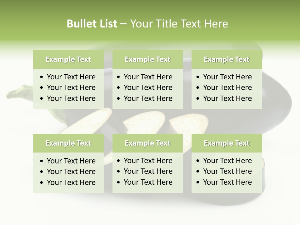 Eat Violaceous Isolated PowerPoint Template