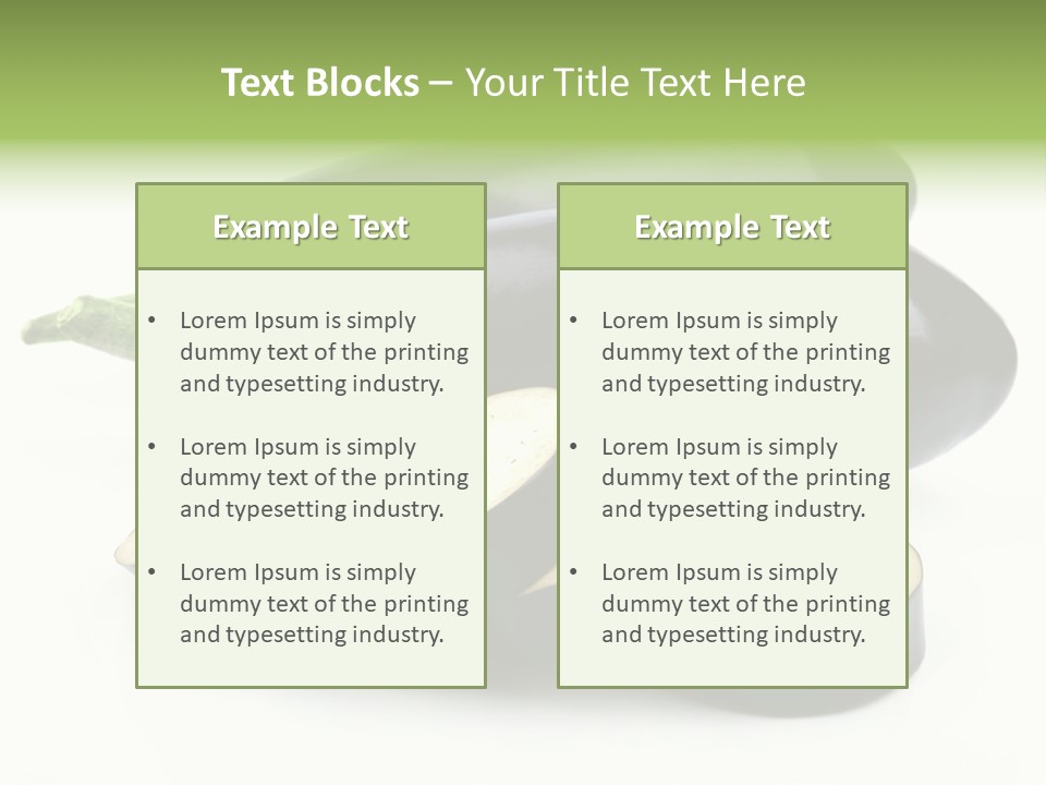 Eat Violaceous Isolated PowerPoint Template