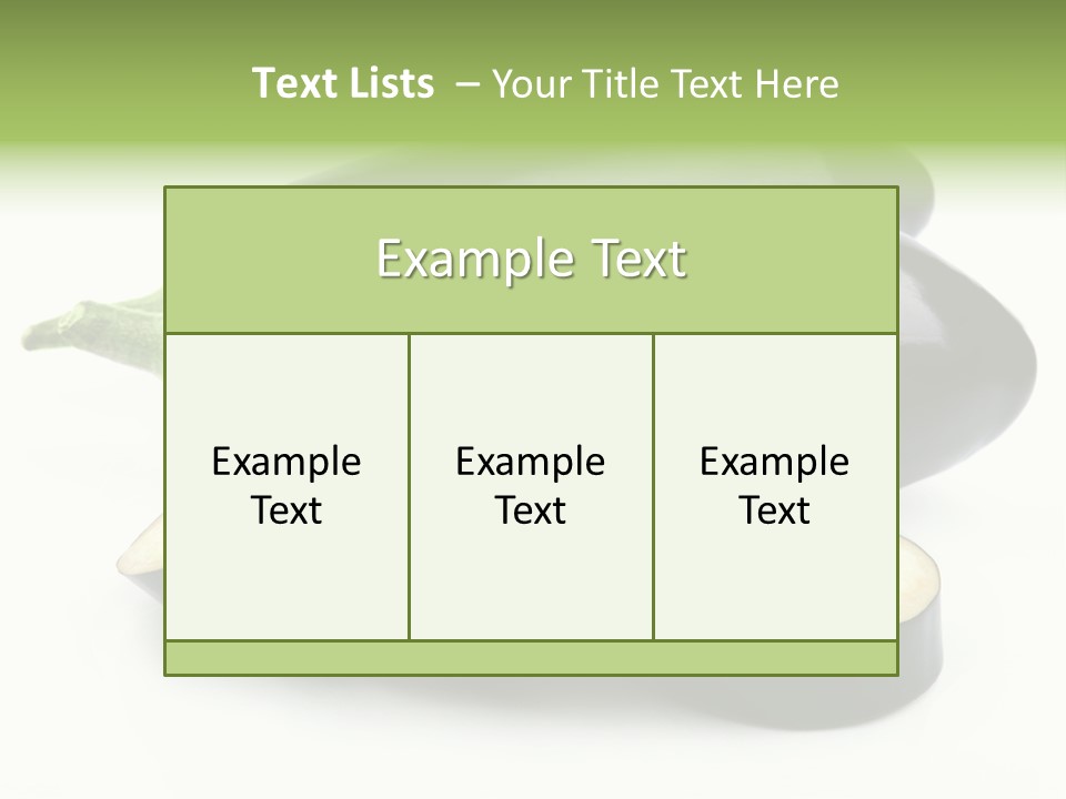 Eat Violaceous Isolated PowerPoint Template
